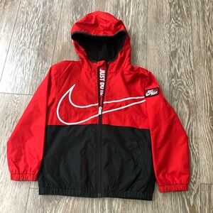 Boy’s Nike Red and Black Windbreaker Jacket